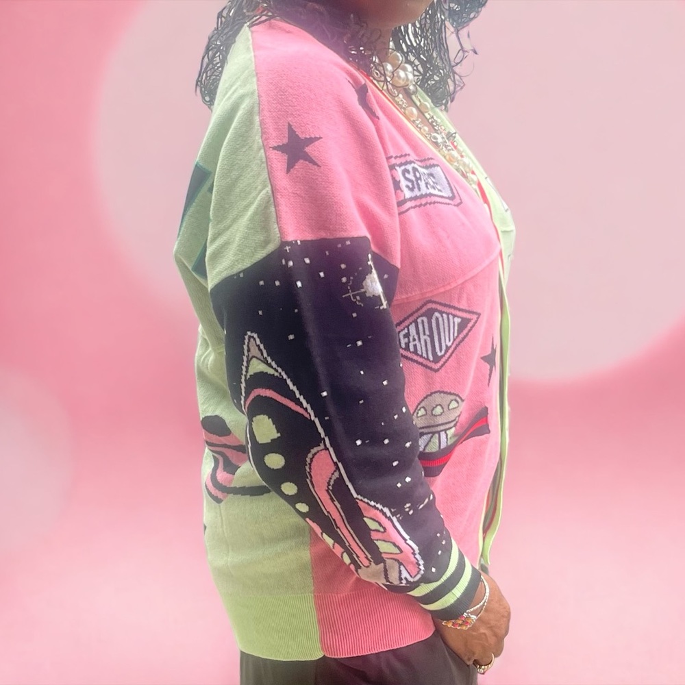 NWT Spirit Jersey Out of this  World Knit Cardigan